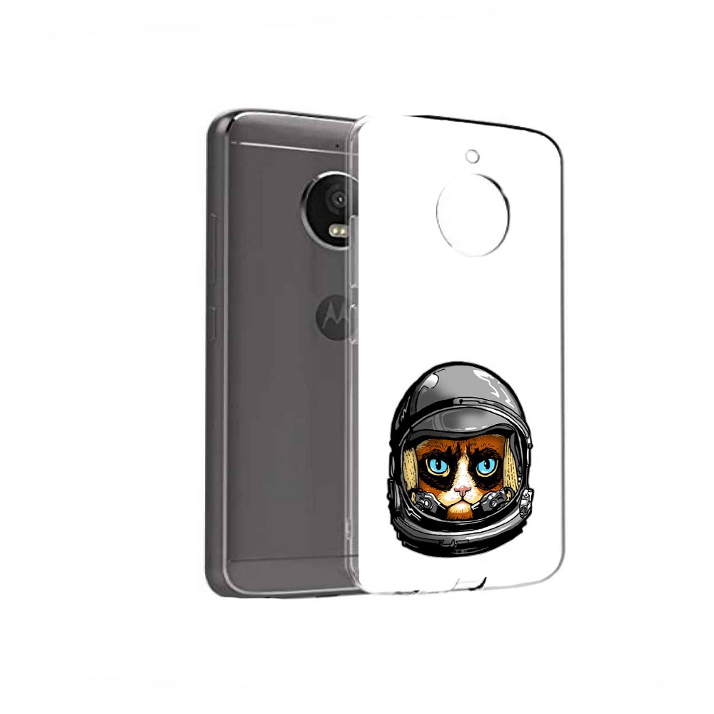 

Чехол MyPads Tocco для Motorola Moto E4 кот космонавт (PT99977.370.400), Прозрачный, Tocco