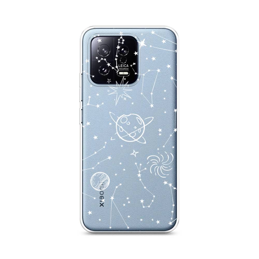 

Чехол на Xiaomi 13 5G "Планеты в космосе", Белый, 317250-2