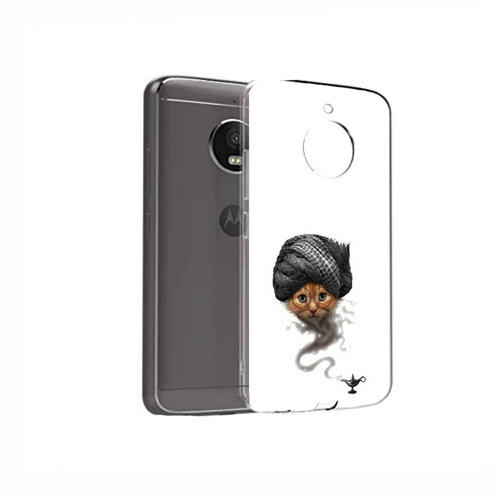 

Чехол MyPads Tocco для Motorola Moto E4 кот джин (PT99977.370.398), Прозрачный, Tocco