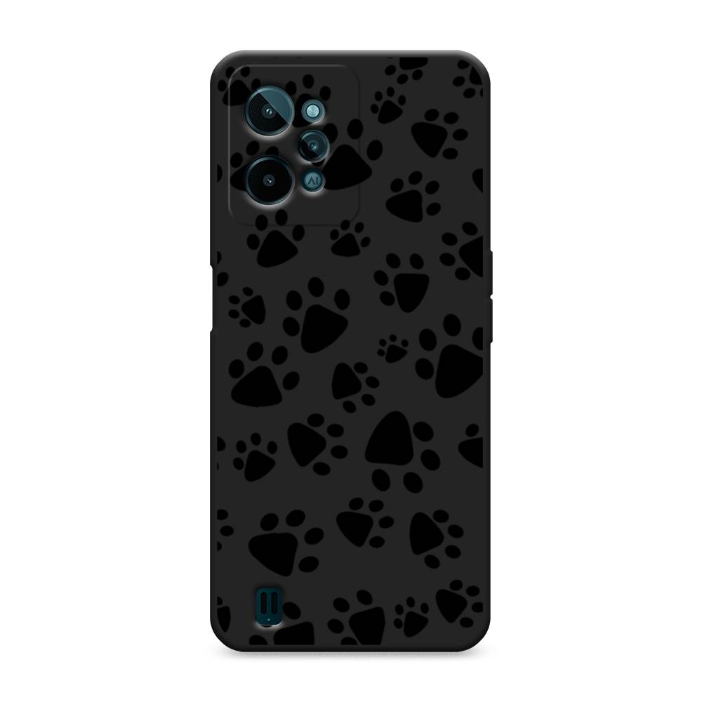 

Чехол Awog 259352-1 для Realme C31 "Лапки черные", Черный, 259352-1