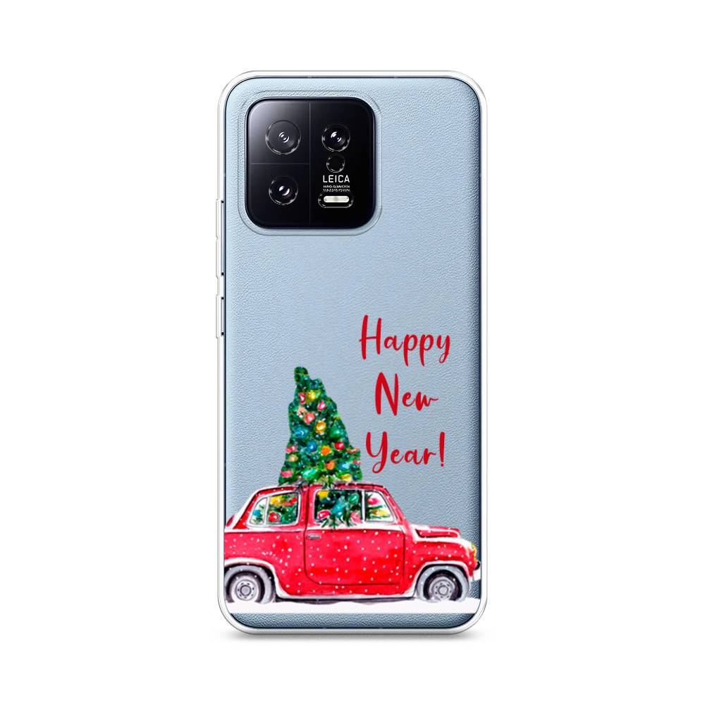 

Чехол на Xiaomi 13 5G "Happy New Year", Красный;зеленый, 317250-5