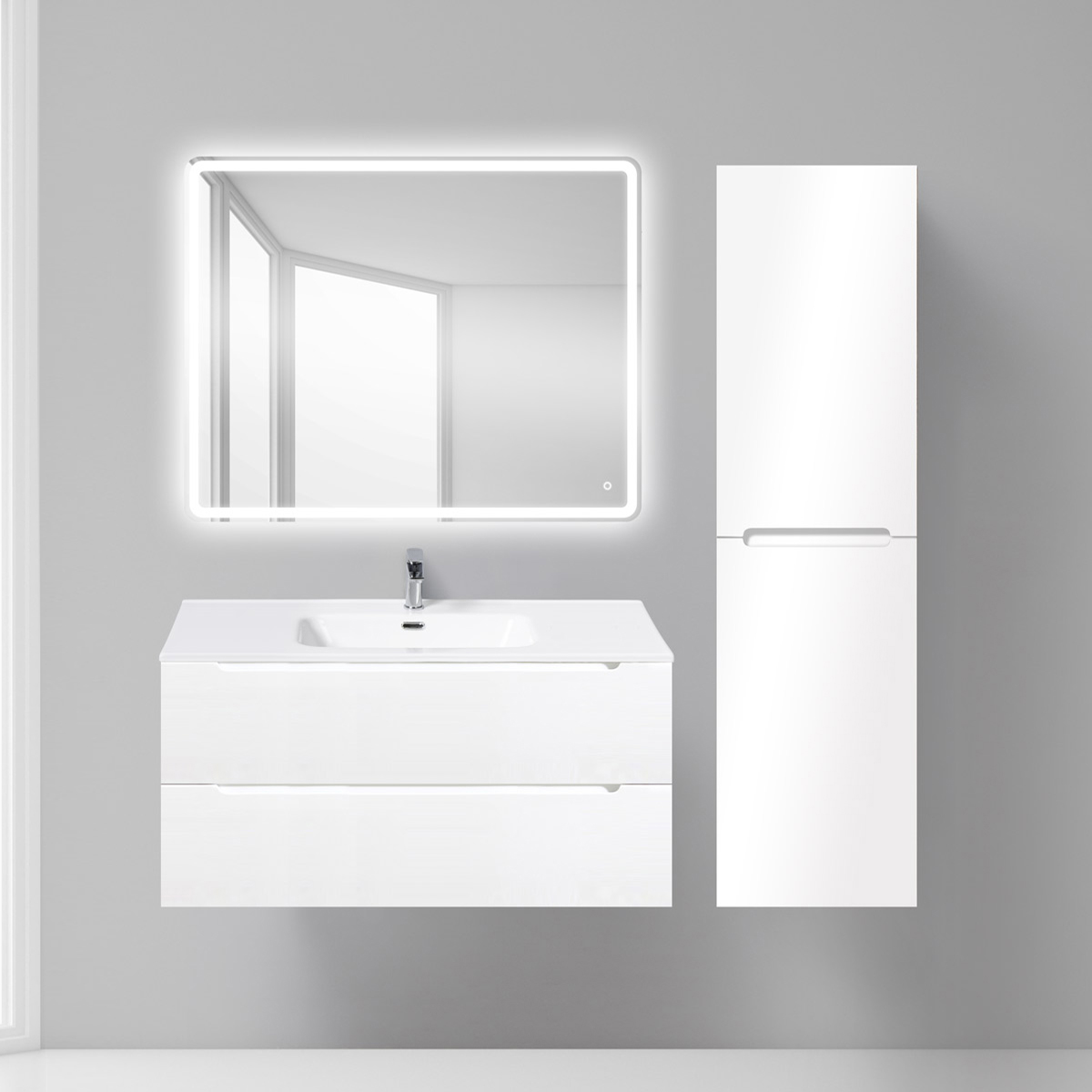 

Мебель для ванной BelBagno Etna 100 bianco lucido, Белый, Etna 100 bianco lucido
