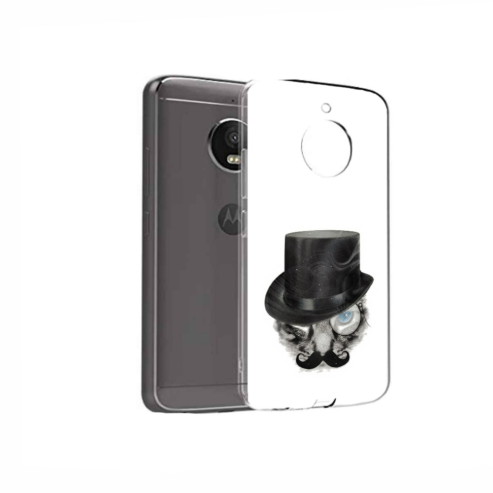 

Чехол MyPads Tocco для Motorola Moto E4 интелегентный кот (PT99977.370.378), Прозрачный, Tocco
