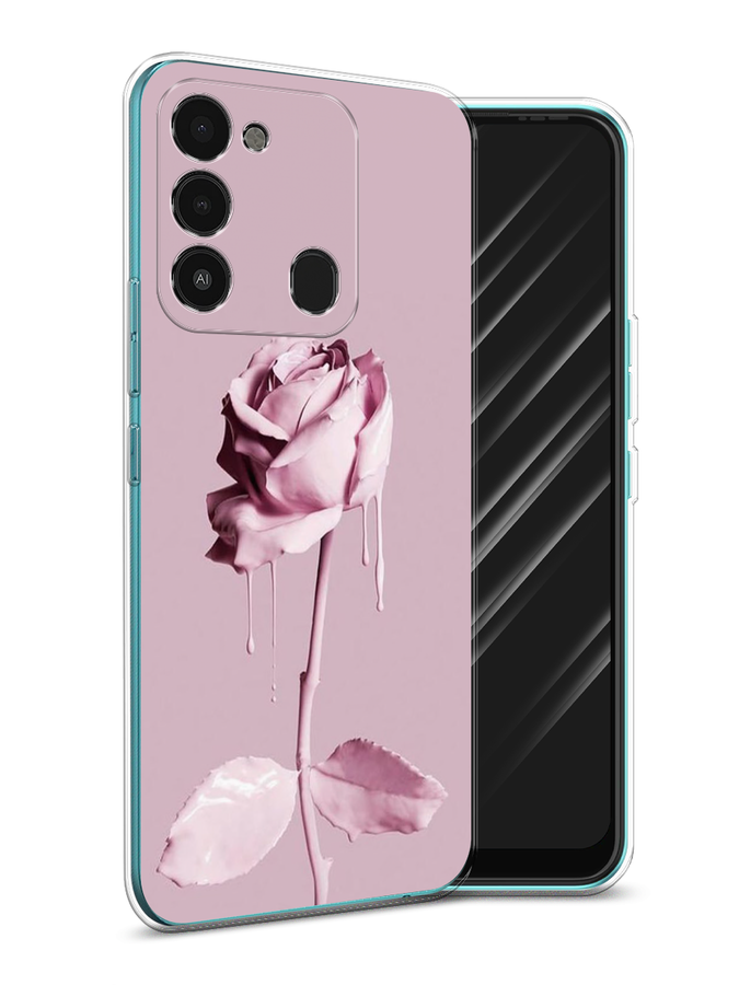 

Чехол Awog на Tecno Spark Go 2022/8С/9 "Роза в краске", Разноцветный, 301250-8