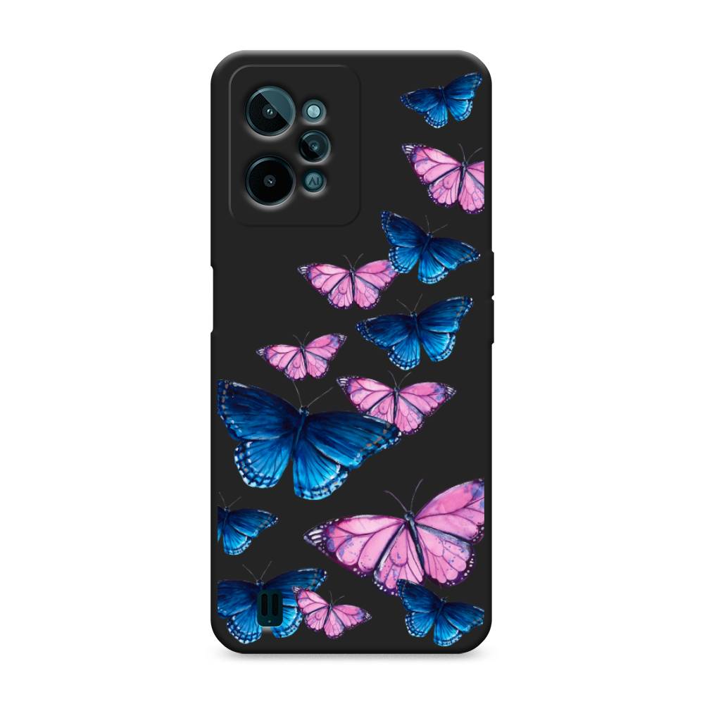 

Чехол Awog 259352-1 для Realme C31 "Полет бабочек", Синий;черный;розовый, 259352-1