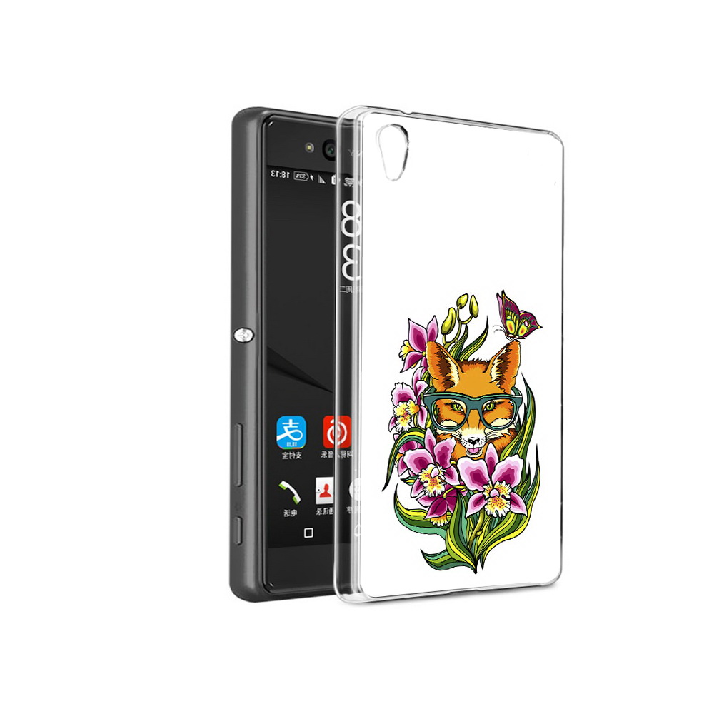 

Чехол MyPads Tocco для Sony Xperia C6 Лиса в цветах (PT28839.243.108), Прозрачный, Tocco