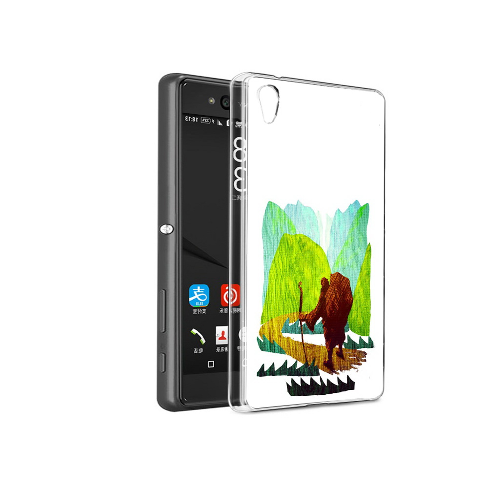 

Чехол MyPads Tocco для Sony Xperia C6 Лесная тропа (PT28839.243.106), Прозрачный, Tocco