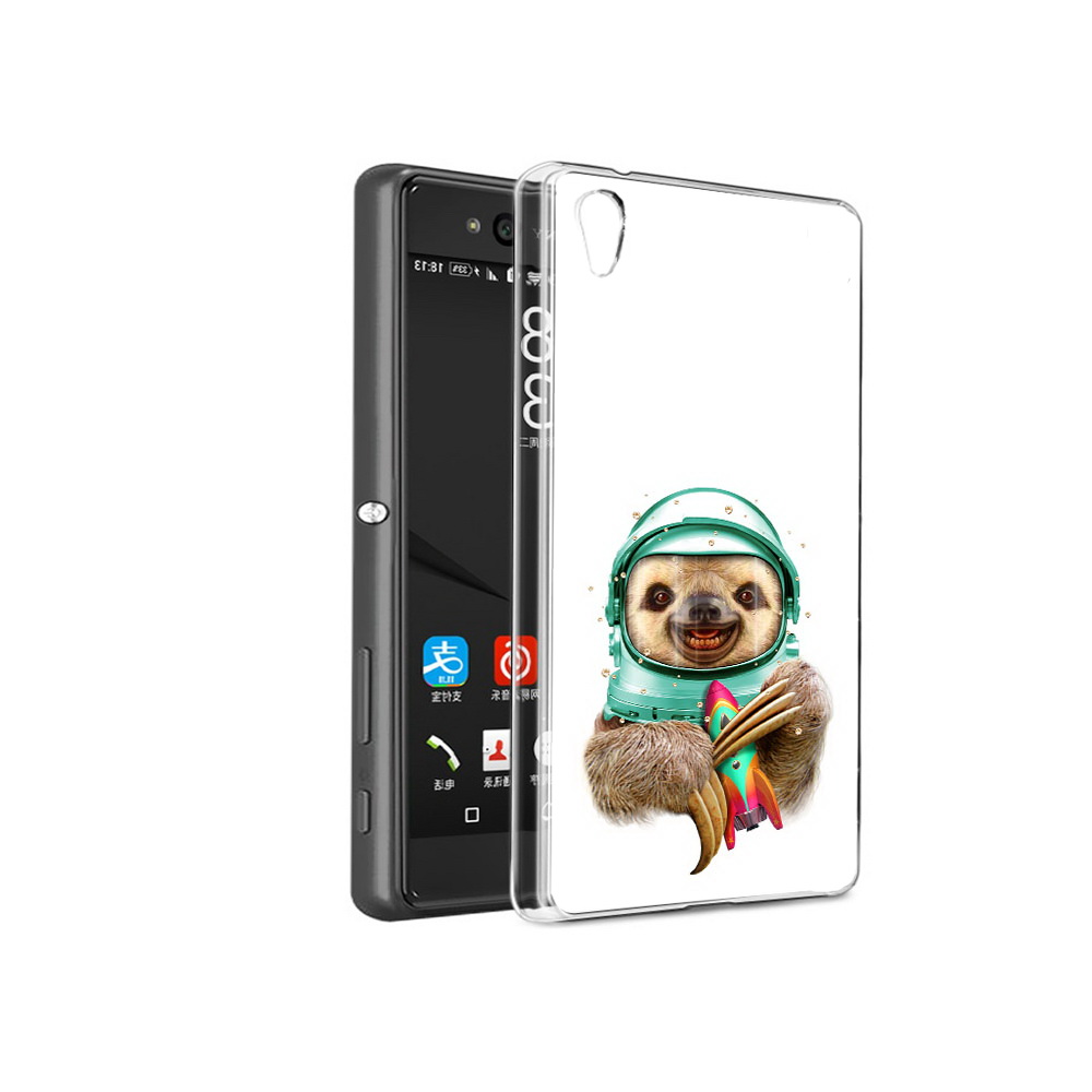 

Чехол MyPads Tocco для Sony Xperia C6 Ленивец астронавт (PT28839.243.104), Прозрачный, Tocco