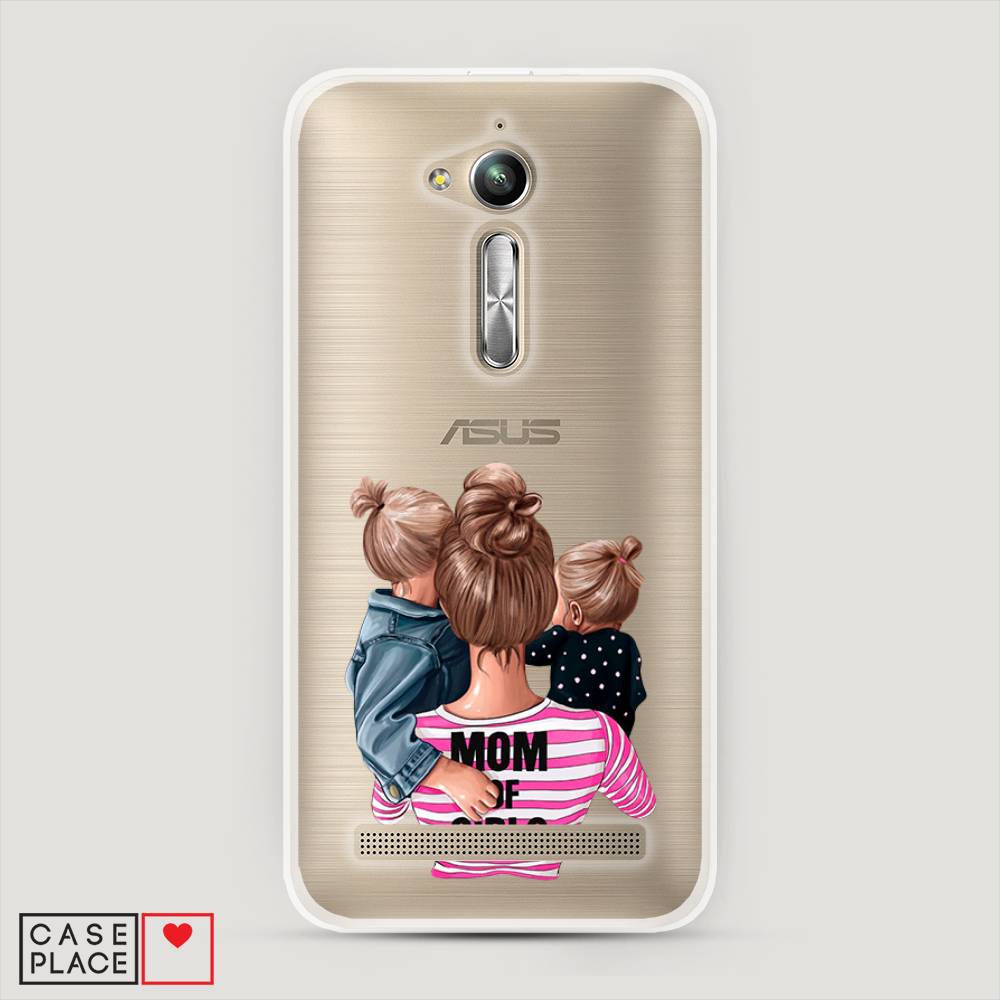 фото Чехол awog "mom of girls" для asus zenfone go zb500kg