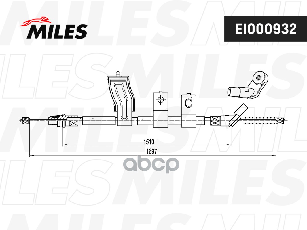 

Трос Ручного Тормоза Miles Ei000932 X-Trail (T31) Левый Miles арт. EI000932