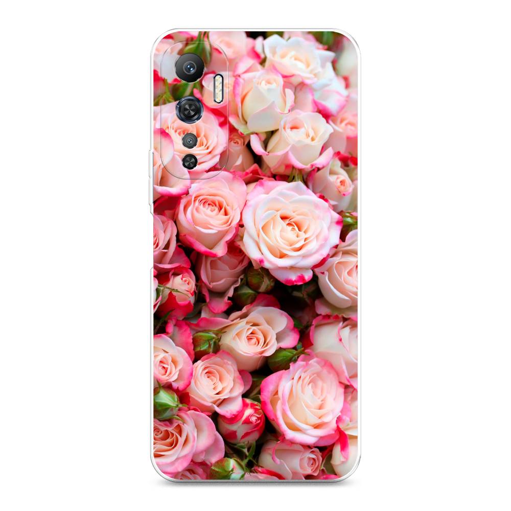 

Чехол на Infinix Hot 20 4G "Много роз", Розовый, 3103150-2