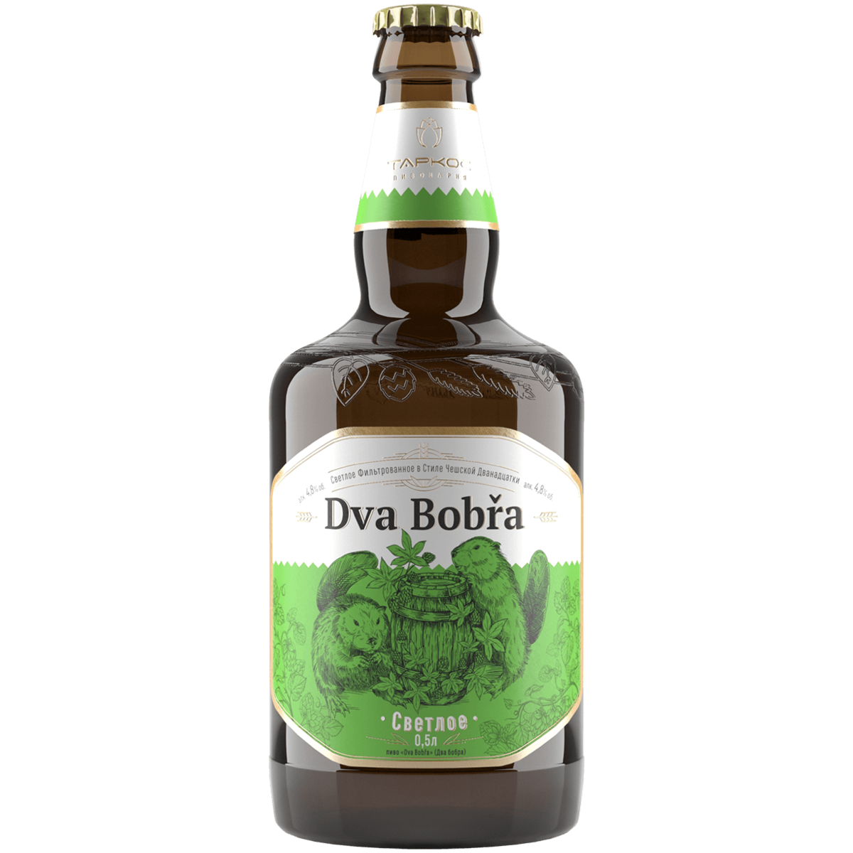 

Пиво Таркос Dva Bobra светлое 0,5 л