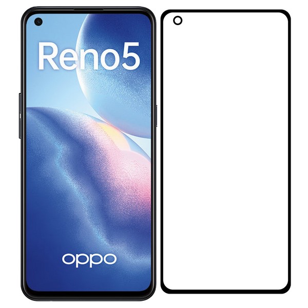 

Стекло защитное Krutoff гибридное для OPPO Reno 5/Reno 5 Lite черное