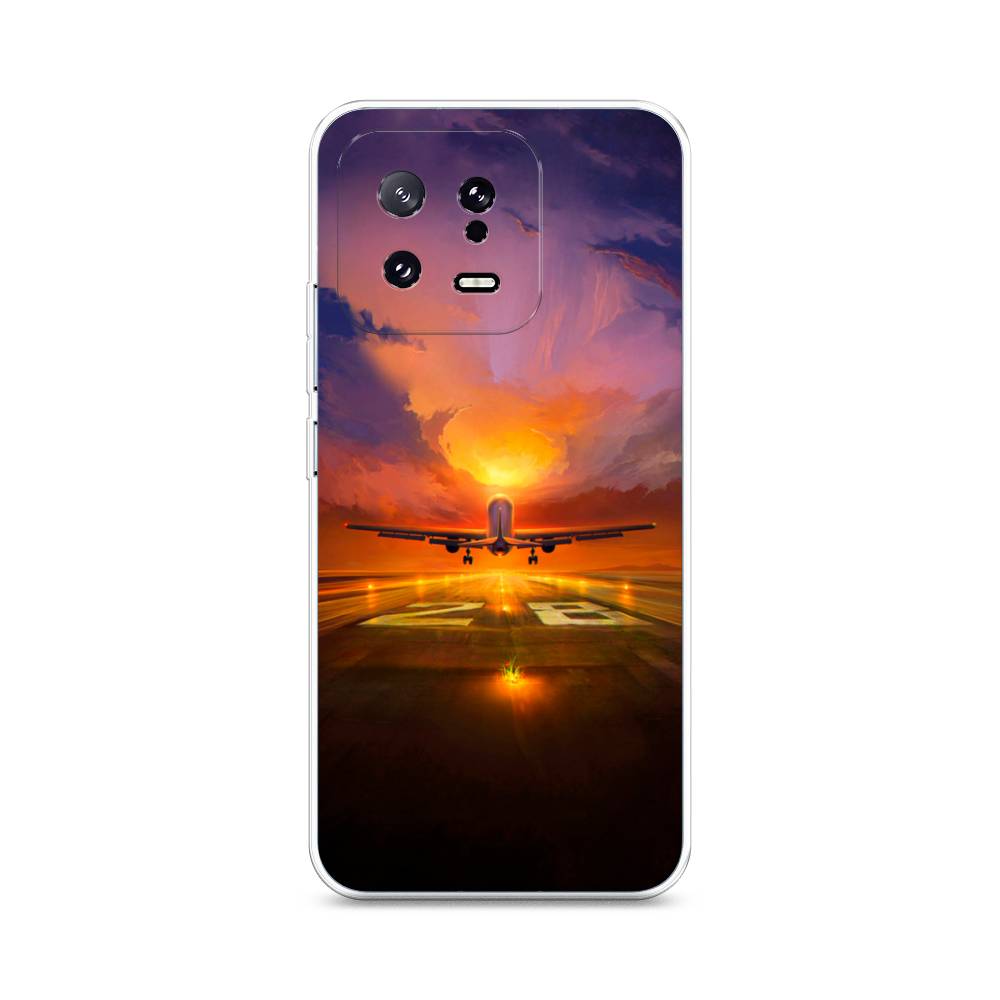 

Чехол на Xiaomi 13 5G "Самолет на посадке", Оранжевый;синий, 317250-6