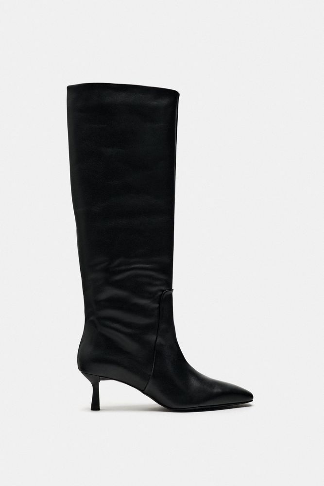 

Сапоги женские ZARA 12006310 черные 37 EU, Черный, 12006310