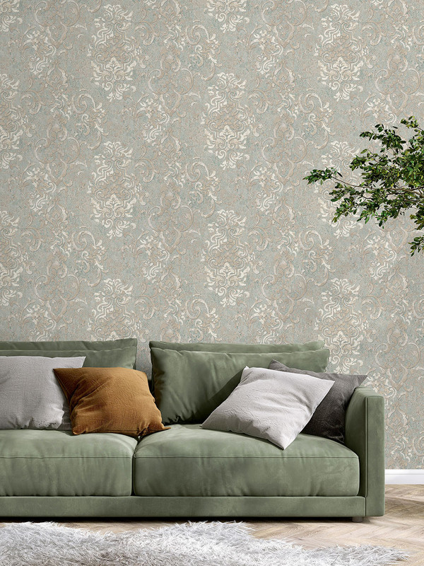 

Обои виниловые на флизелиновой основе Euro Decor Byzantium 7245-04, Зеленый, 7245