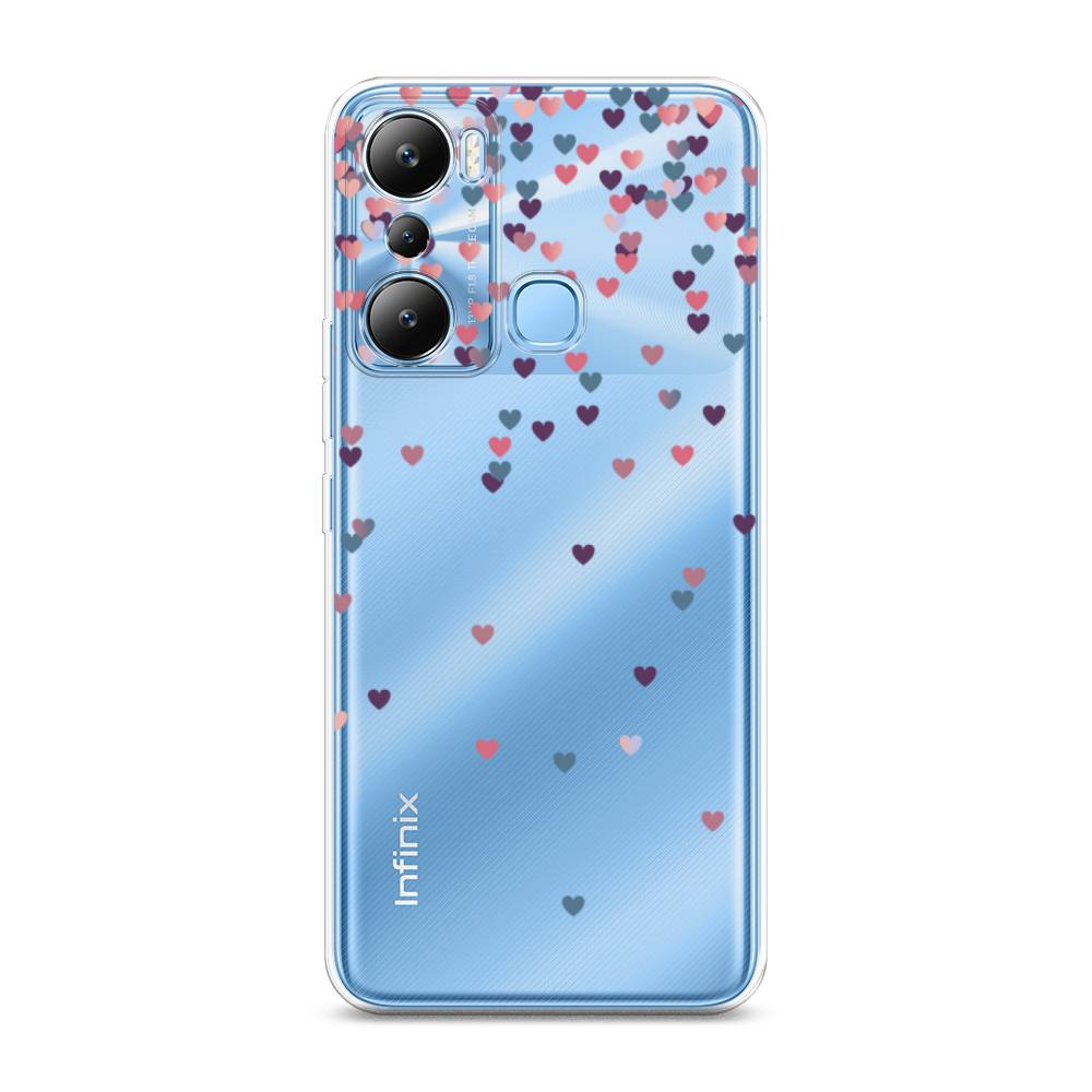 

Чехол на Infinix HOT 20i "Посыпка сердечки", Розовый;фиолетовый, 3102950-3