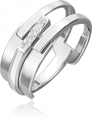 

Кольцо из золота р. 18 PLATINA jewelry 01-5682-00-401-1120, фианит, 01-5682-00-401-1120