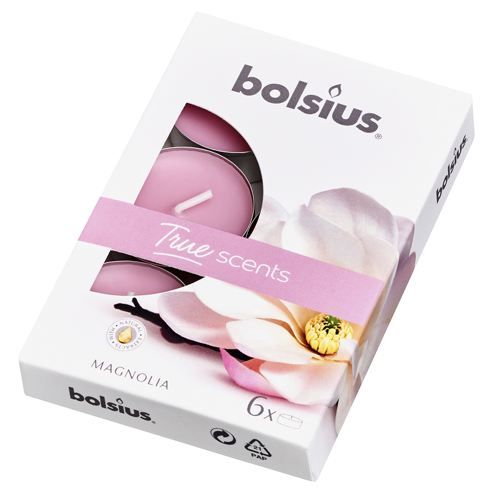 

Свечи чайные Bolsius магнолия 6 шт