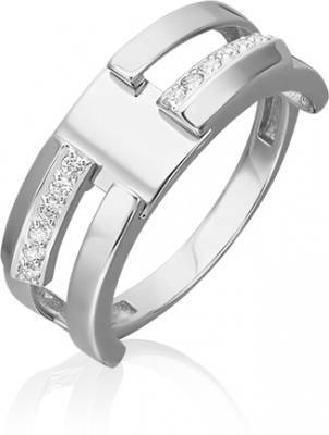 

Кольцо из золота р. 17,5 PLATINA jewelry 01-5679-00-401-1120, фианит, 01-5679-00-401-1120