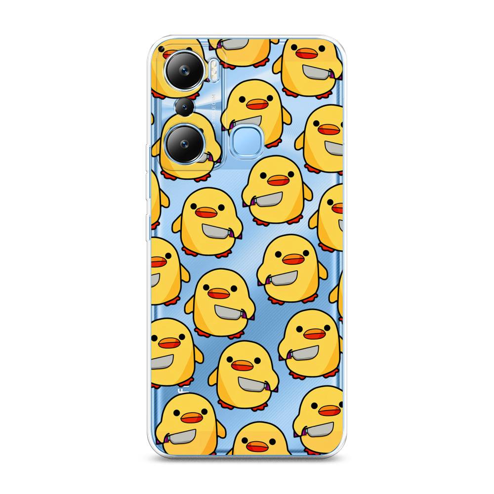 

Чехол на Infinix HOT 20i "Утка с ножом", Прозрачный;желтый;оранжевый, 3102950-1