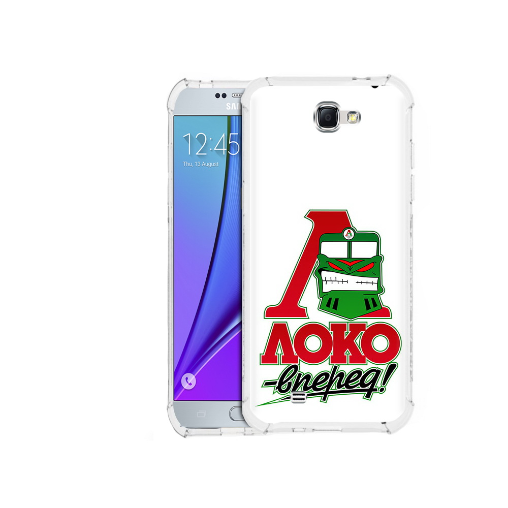 

Чехол MyPads Tocco для Samsung Galaxy Note 2 ФК локо вперед (PT29983.561.181), Прозрачный, Tocco