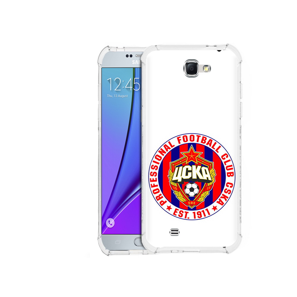 

Чехол MyPads Tocco для Samsung Galaxy Note 2 ФК ЦСК логотип (PT29983.561.178), Прозрачный, Tocco