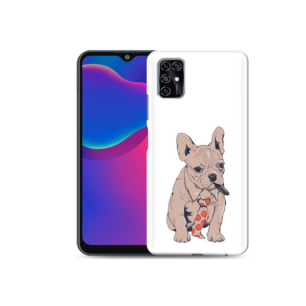 

Чехол MyPads Tocco для ZTE Blade V2020 Smart бульдог с сигарой (PT156449.442.250), Прозрачный, Tocco