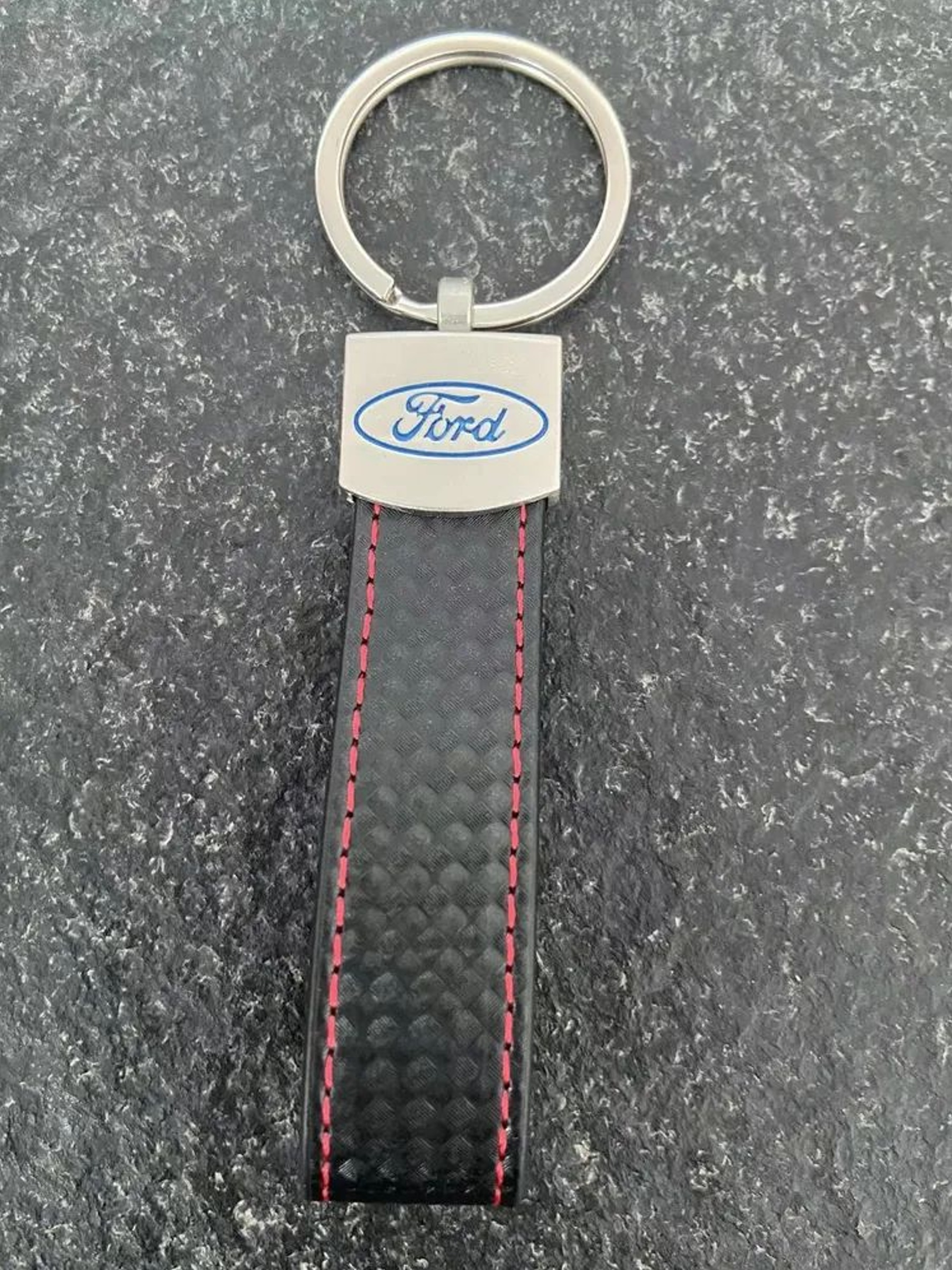

Брелок для ключей с эмблемой FORD, кожа, Черный, брелок для ключей