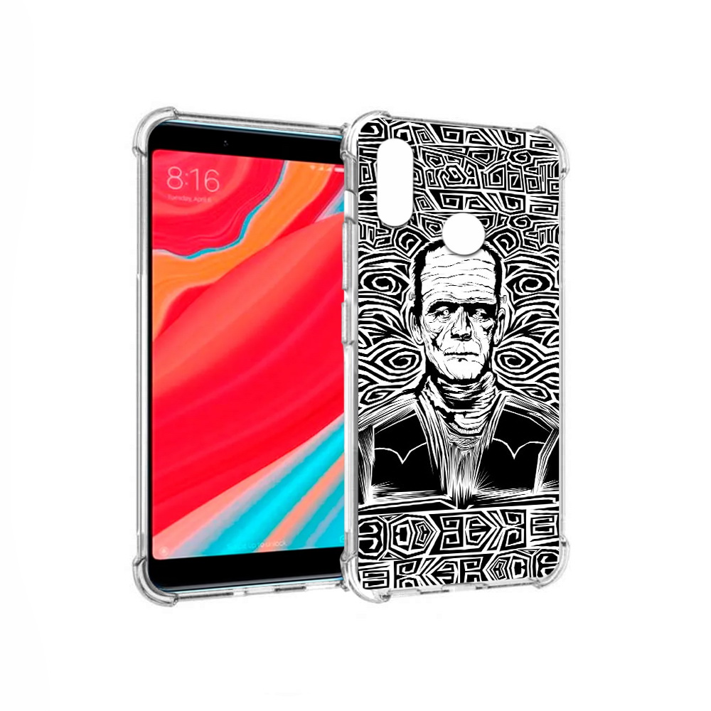 Чехол MyPads Tocco для Xiaomi Redmi S2 франкенштейн черно белый (PT111025.312.661)