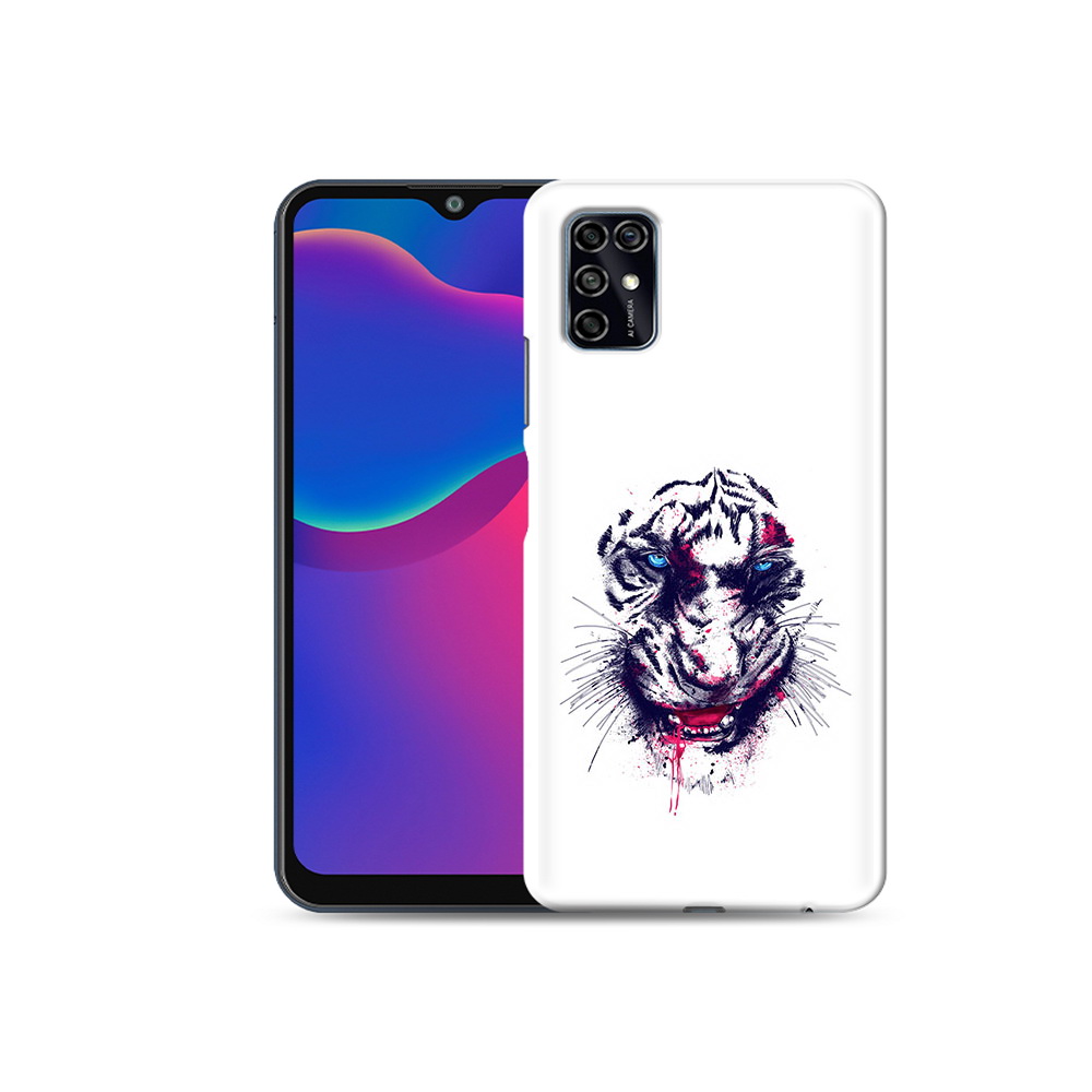 Чехол MyPads Tocco для ZTE Blade V2020 Smart безумный тигр (PT156449.442.228)