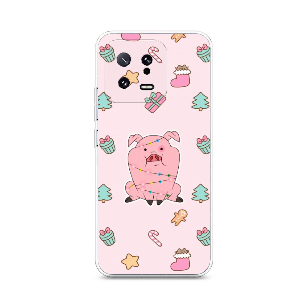 

Чехол на Xiaomi 13 5G "Розовая свинка", Розовый;зеленый, 317250-5