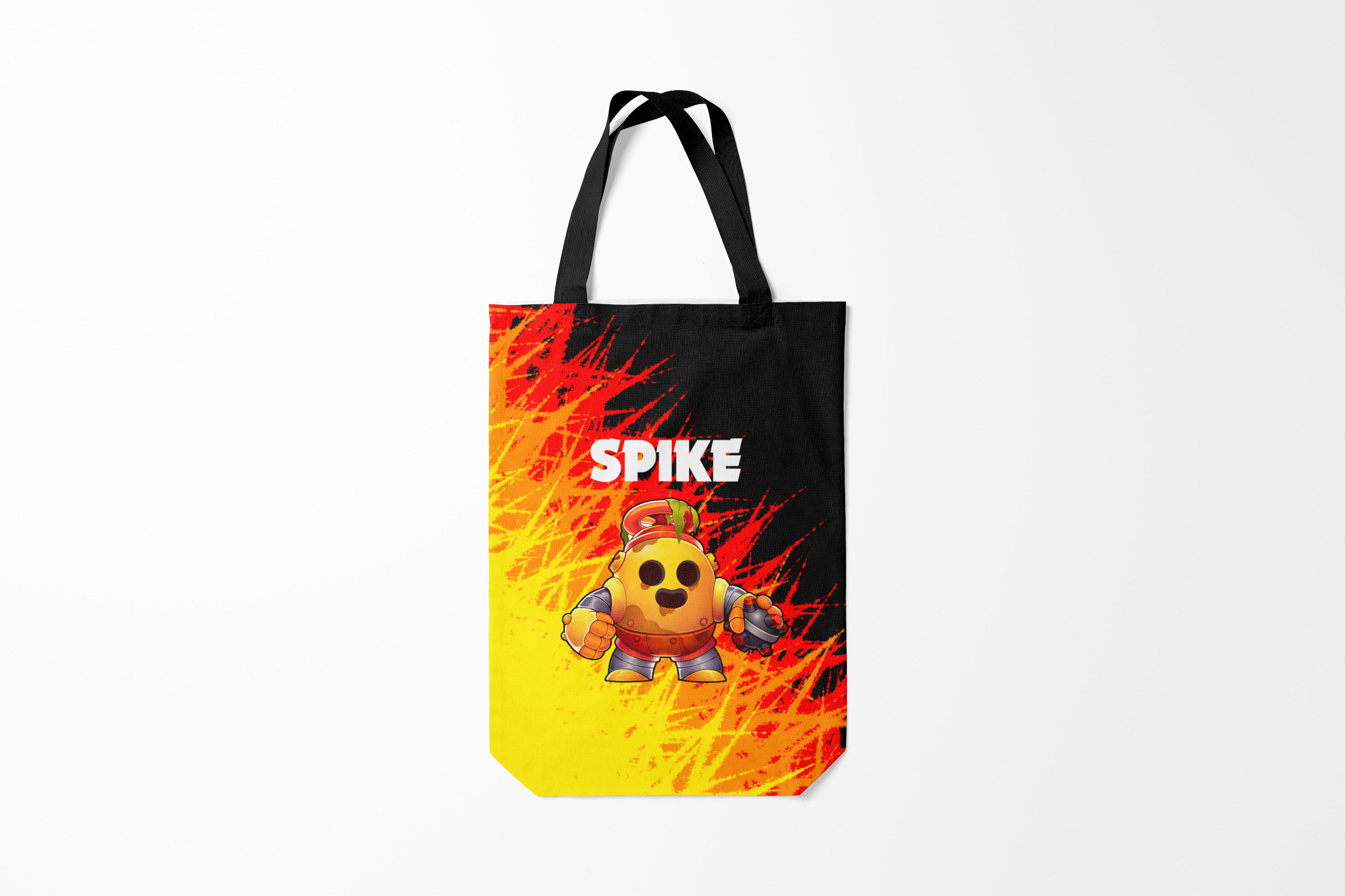 

Сумка шoппер унисекс Burnettie Brawl Stars SPIKE, зеленый, Brawl Stars SPIKE