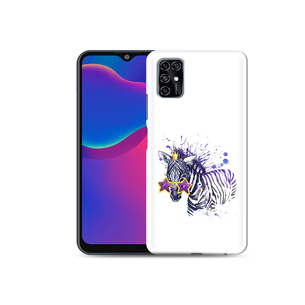 

Чехол MyPads Tocco для ZTE Blade V2020 Smart акварельная зебра (PT156449.442.215), Прозрачный, Tocco