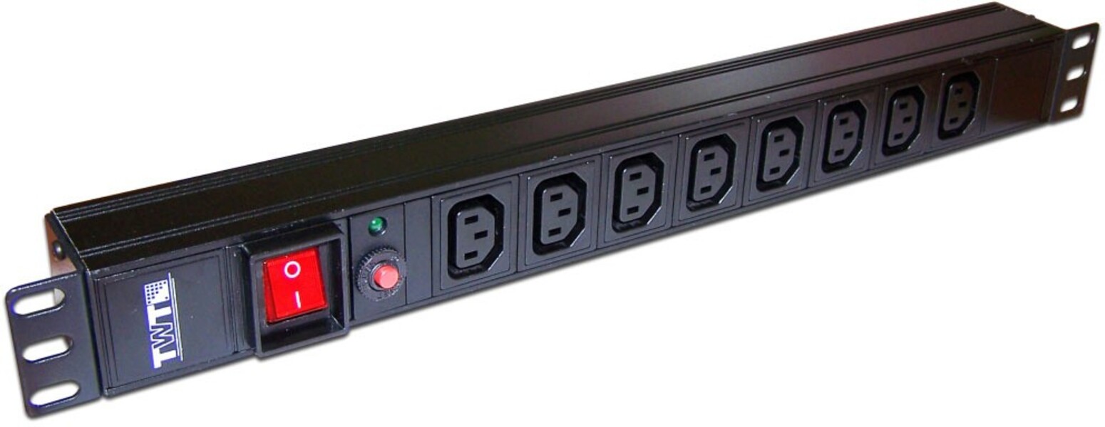 Блок распределения питания Lanmaster TWT-PDU19-10A8C3 гор.размещ. 8xC13 базовые 10A C14