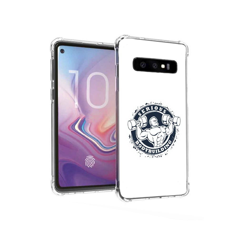 

Чехол MyPads Tocco для Samsung Galaxy S10 бодибилдинг воля к победе (PT125897.498.231), Прозрачный, Tocco