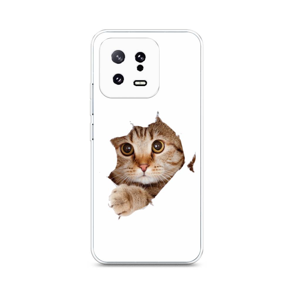 

Чехол на Xiaomi 13 5G "Кот и бумага", Белый;коричневый, 317250-1