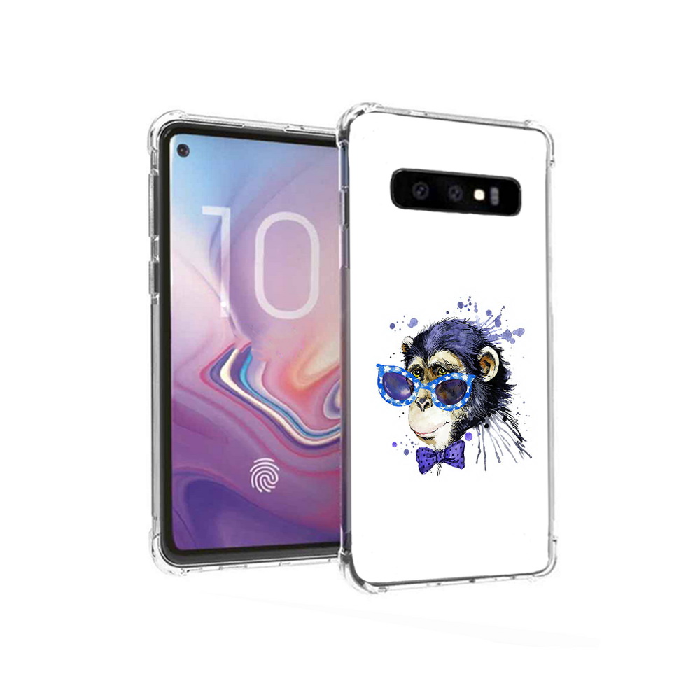 

Чехол MyPads Tocco для Samsung Galaxy S10 акварельная обезьяна (PT125897.498.216), Прозрачный, Tocco