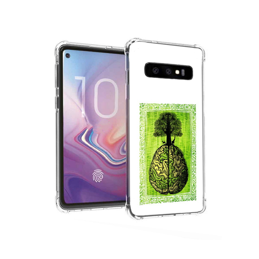 

Чехол MyPads Tocco для Samsung Galaxy S10 абстракция здоровый мозг (PT125897.498.211), Прозрачный, Tocco