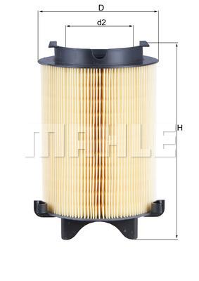 

Фильтр воздушный Mahle/Knecht LX1566