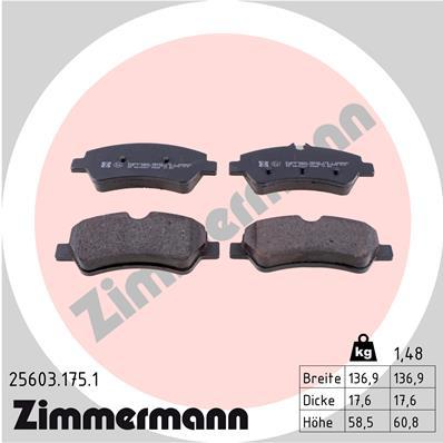 

Колодки Дисковые Задние Ford Transit 12> Zimmermann 256031751 256031751