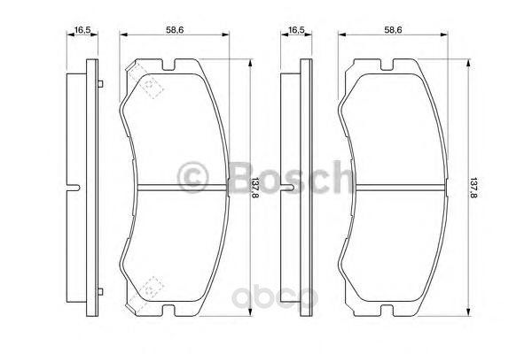 

Комплект Торм Колодок Opel Frontera A Monterey A B Bosch 0986424366