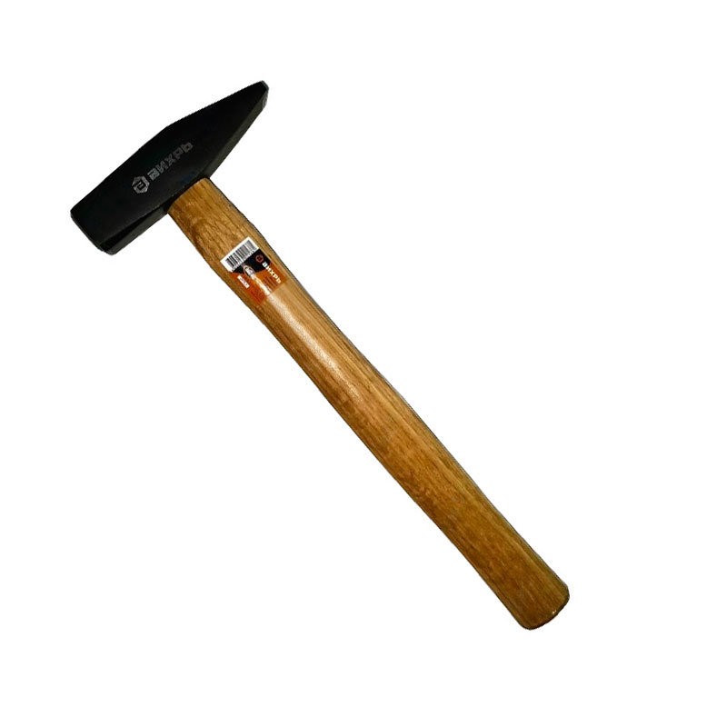 Молоток Вихрь квадратный боёк, деревянная ручка, 200 г