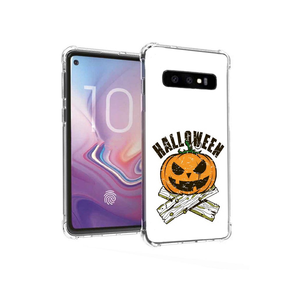 

Чехол MyPads Tocco для Samsung Galaxy S10 Хэллоуин доски тыква (PT125897.498.194), Прозрачный, Tocco