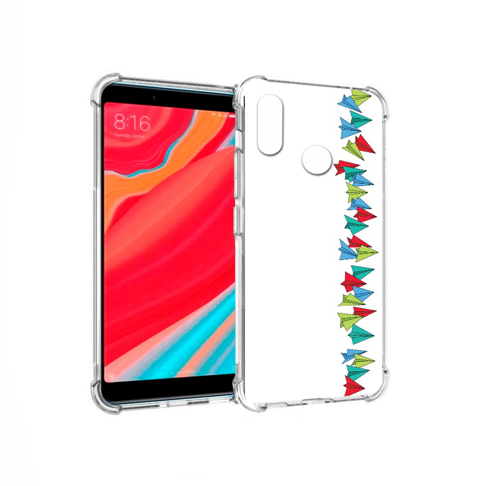 

Чехол MyPads Tocco для Xiaomi Redmi S2 самолетики из листочков (PT111025.312.593), Прозрачный, Tocco