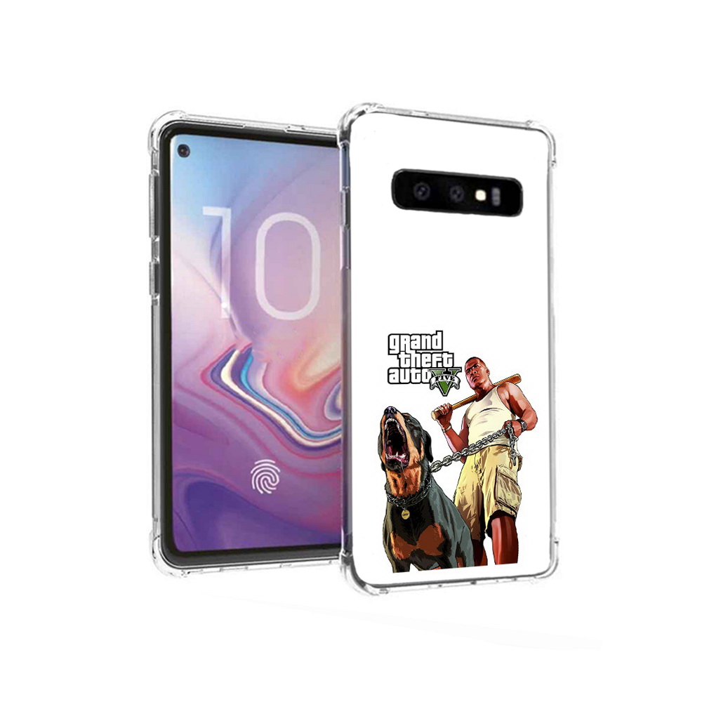 

Чехол MyPads Tocco для Samsung Galaxy S10 GTA грозная собака (PT125897.498.18), Прозрачный, Tocco