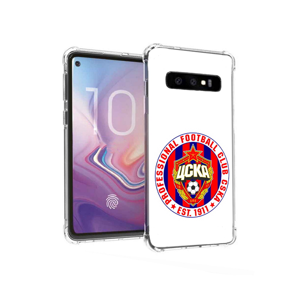 

Чехол MyPads Tocco для Samsung Galaxy S10 ФК ЦСК логотип (PT125897.498.178), Прозрачный, Tocco