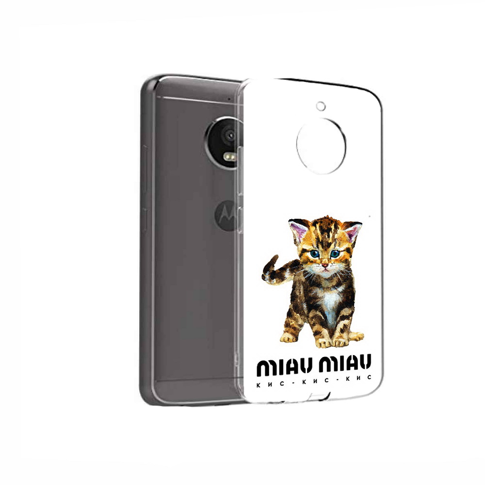 

Чехол MyPads Tocco для Motorola Moto E4 Бренд miau miau (PT99977.370.34), Прозрачный, Tocco