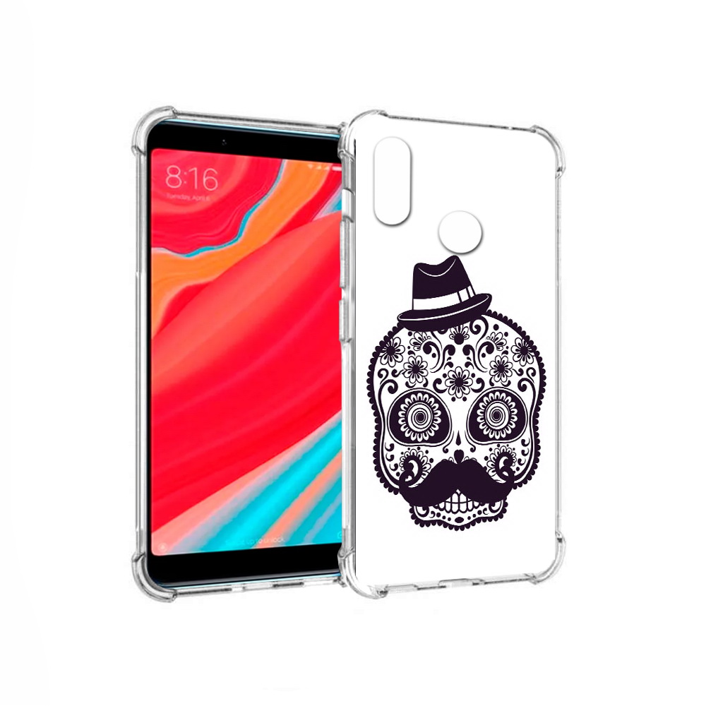 

Чехол MyPads Tocco для Xiaomi Redmi S2 разрисованный скелет (PT111025.312.575), Прозрачный, Tocco