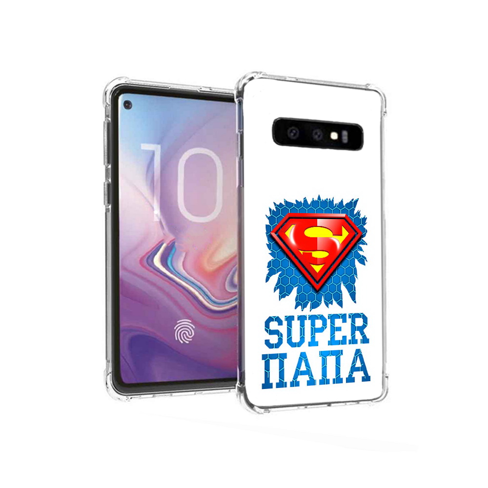 

Чехол MyPads Tocco для Samsung Galaxy S10 Супер Папа (PT125897.498.165), Прозрачный, Tocco